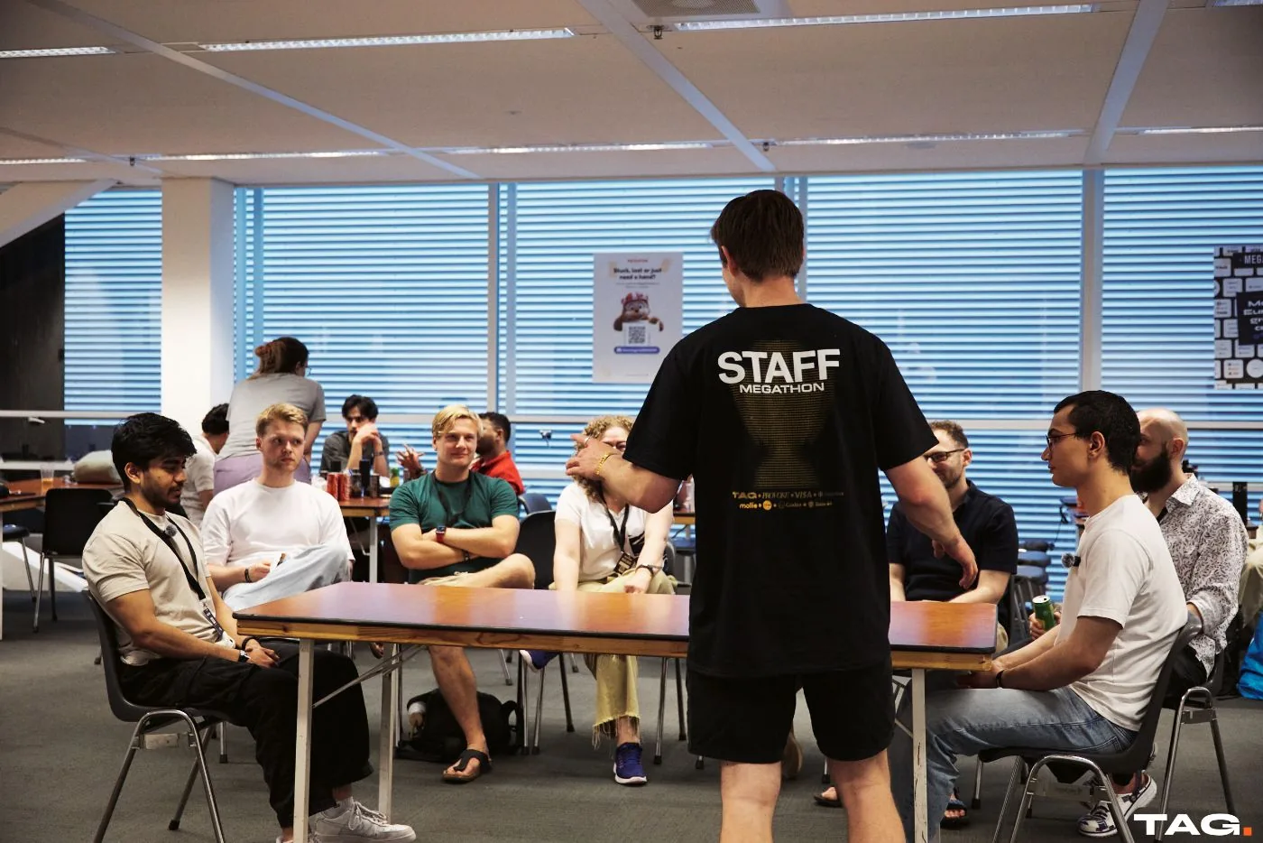 Megathon: working at the long tables