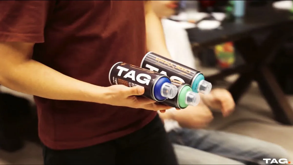TAG cans on the table