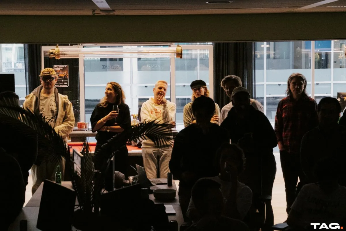 Drinks and talk after the demos