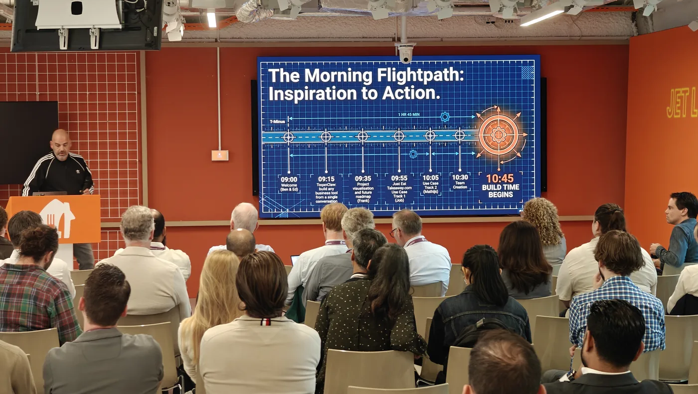 The morning programme on the big screen